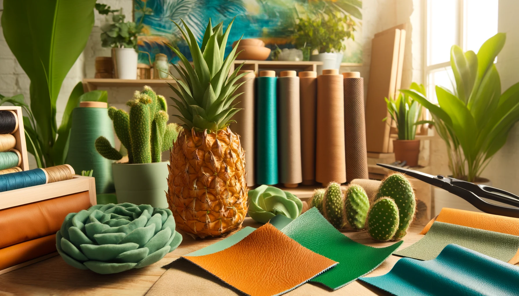 Vegan leather made from sustainable materials